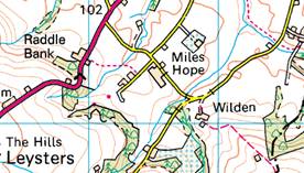 Map of Miles Hope